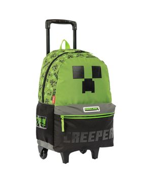 Mochilete Grande Minecraft Creeper - Colorido