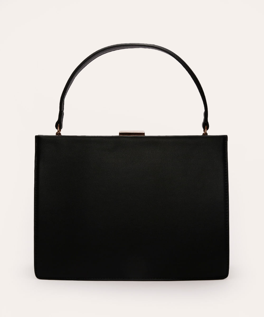 bolsa de mão com metal mindset preta