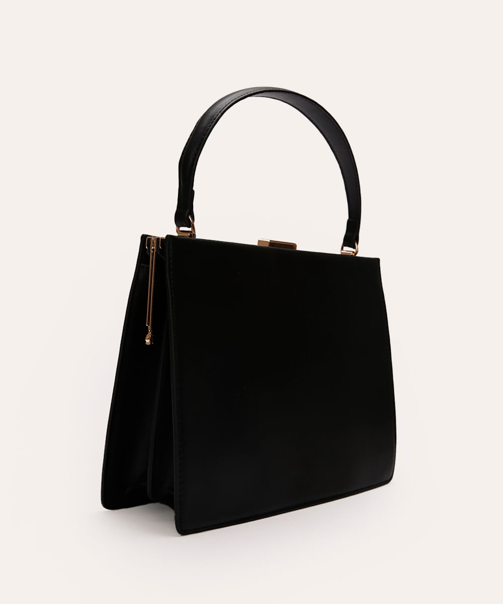 bolsa de mão com metal mindset preta