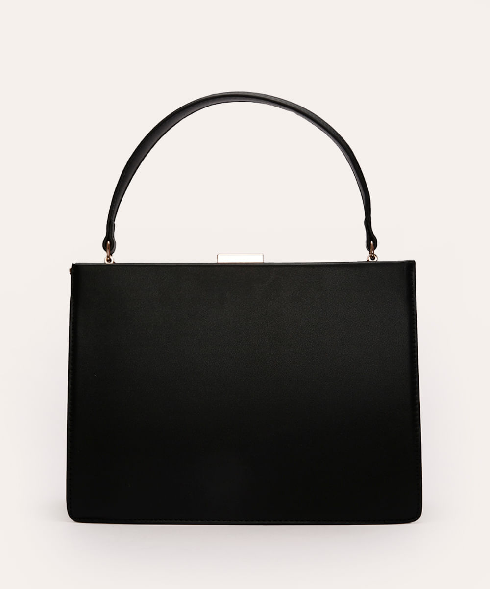bolsa de mão com metal mindset preta