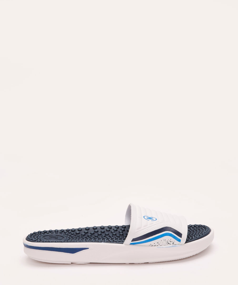 chinelo slide infantil gaspea branco