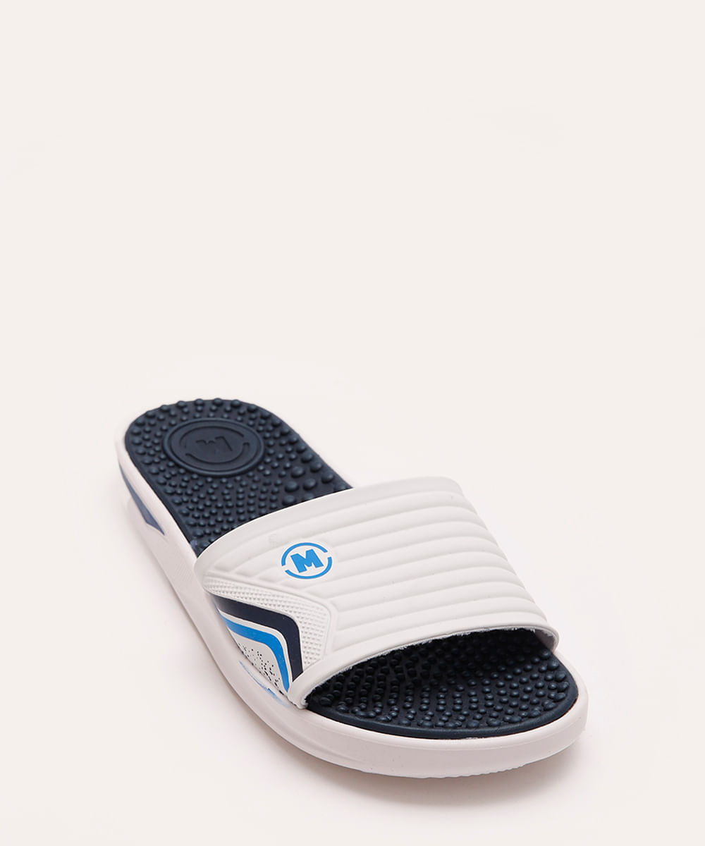 chinelo slide infantil gaspea branco
