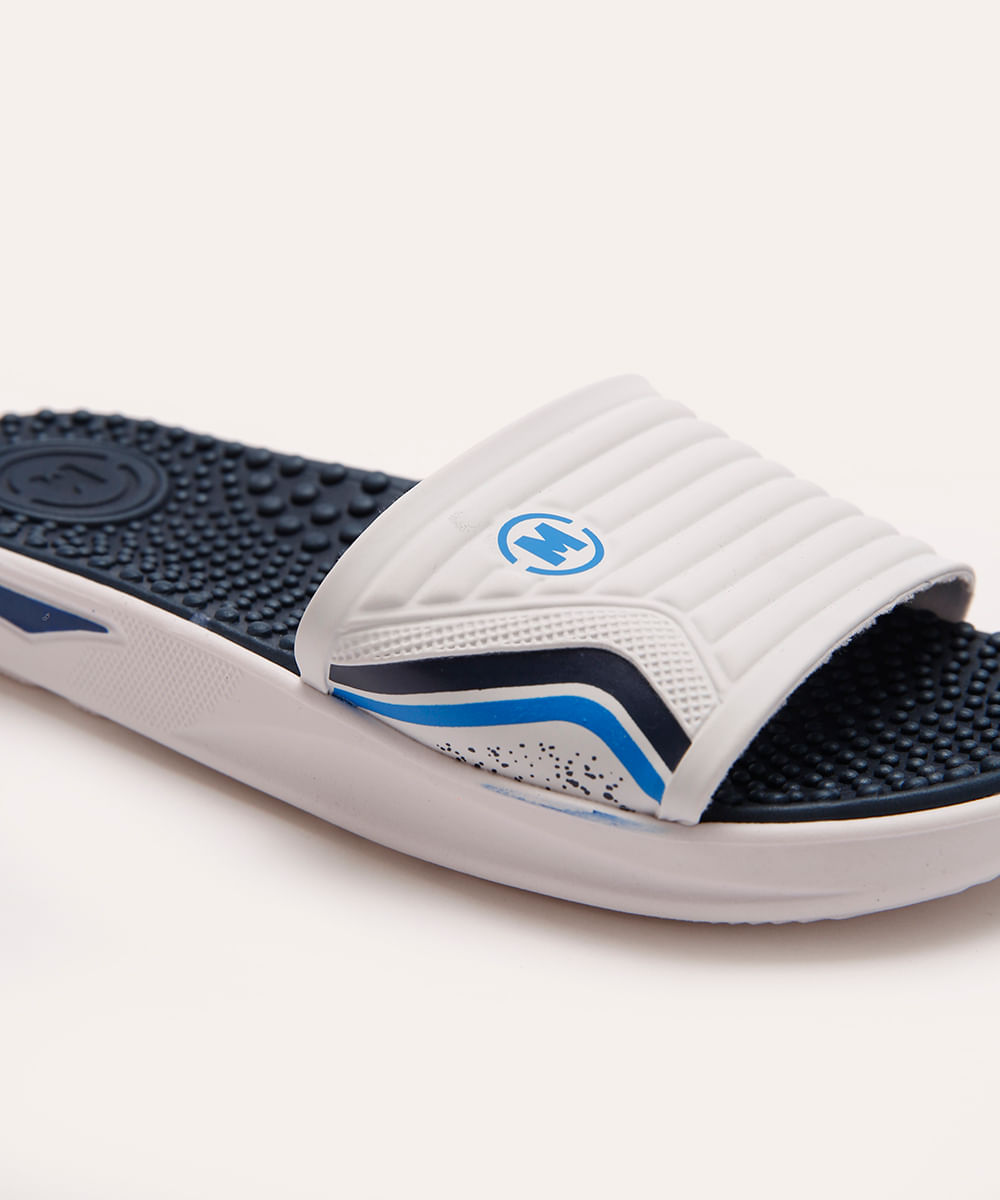 chinelo slide infantil gaspea branco