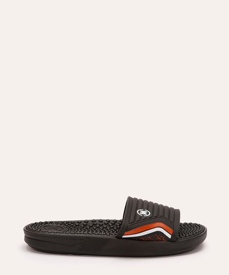 chinelo slide infantil gaspea preto
