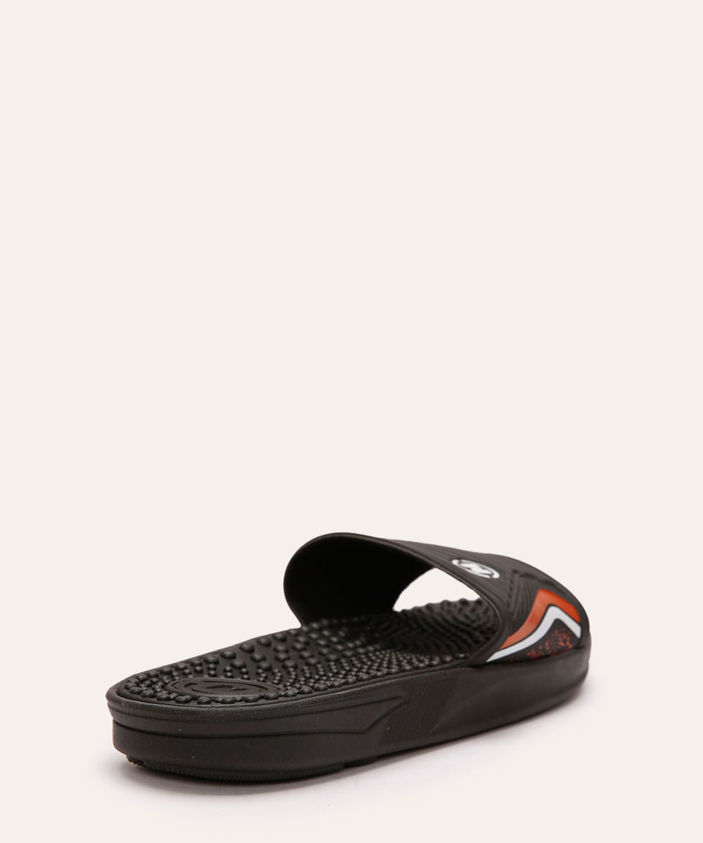 chinelo slide infantil gaspea preto