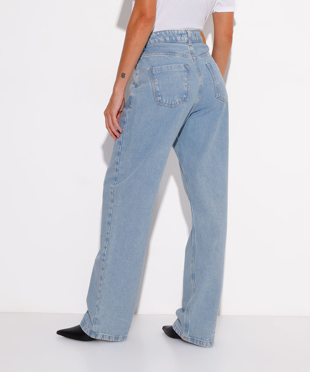 calça jeans reta copenhagen mindset azul