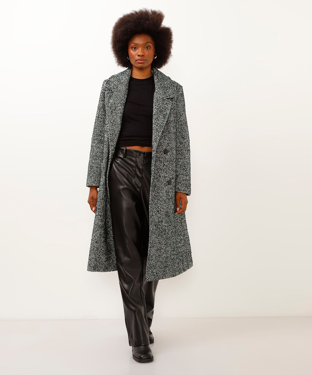 camiseta de viscose manga curta canelada preta