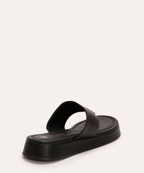 rasteirinha flatform de dedo via uno preto