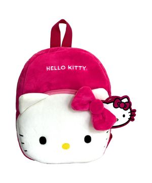 Mochila Infantil de Pelúcia Hello Kitty