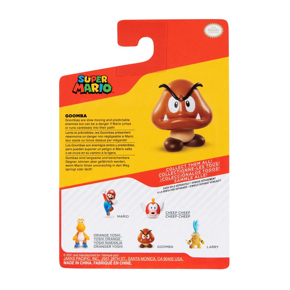 SUPER MARIO - BONECO 2.5 POLEGADAS COLECIONÁVEL (GOOMBA)