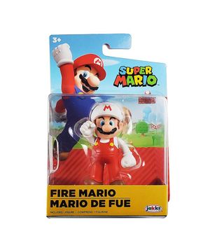 Super Mario - Boneco 2.5 polegadas Colecionável - Mario de Fogo