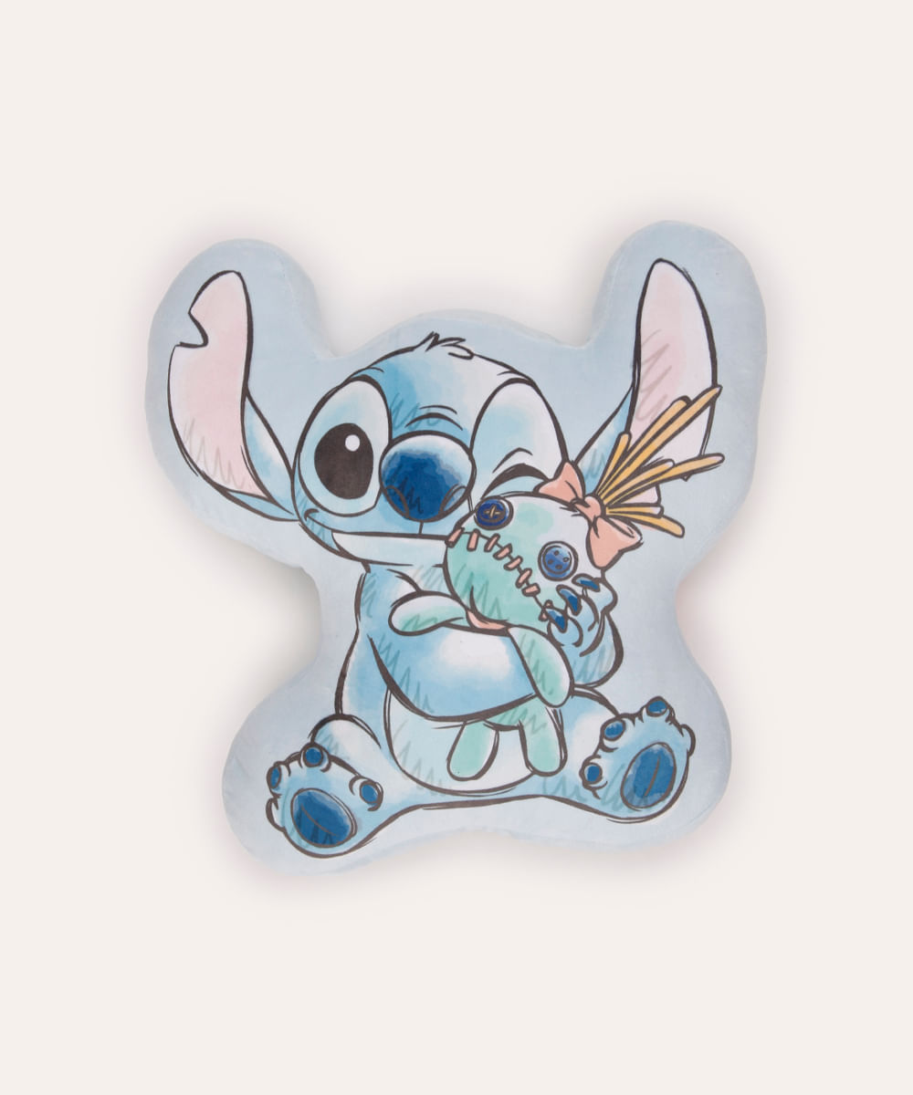 almofada stitch azul