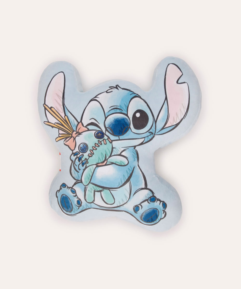almofada stitch azul
