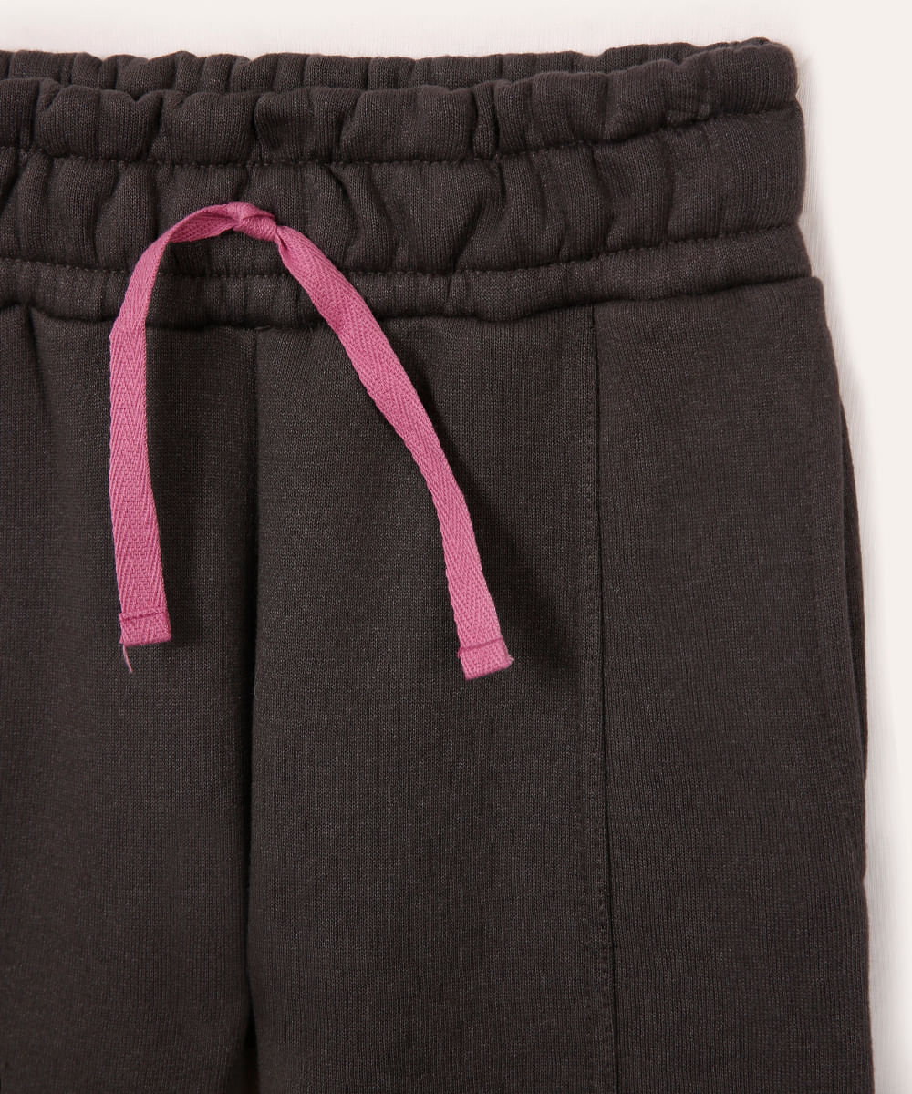 conjunto de moletom longo infantil cinza