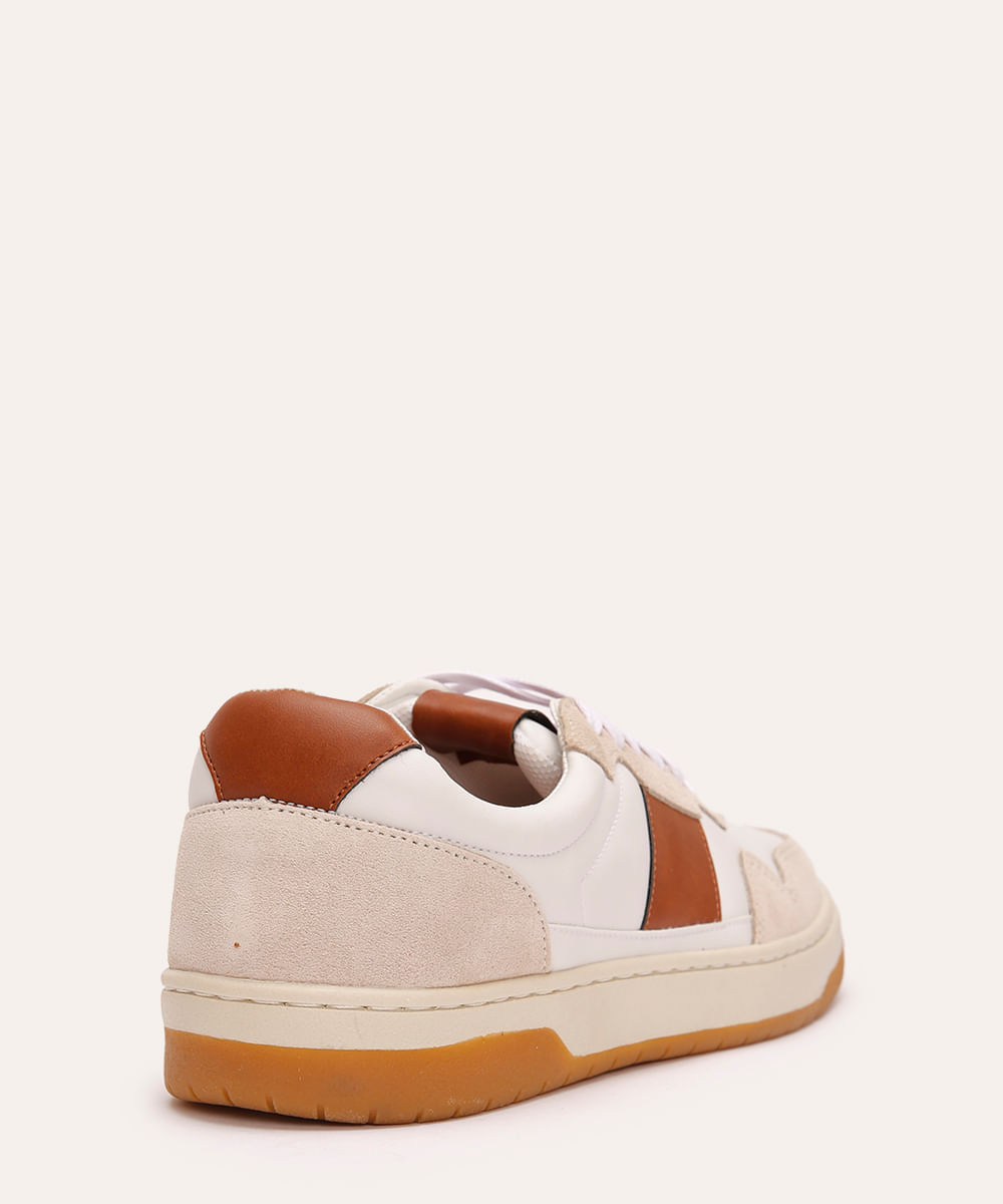 tênis casual recortes bicolor oneself branco