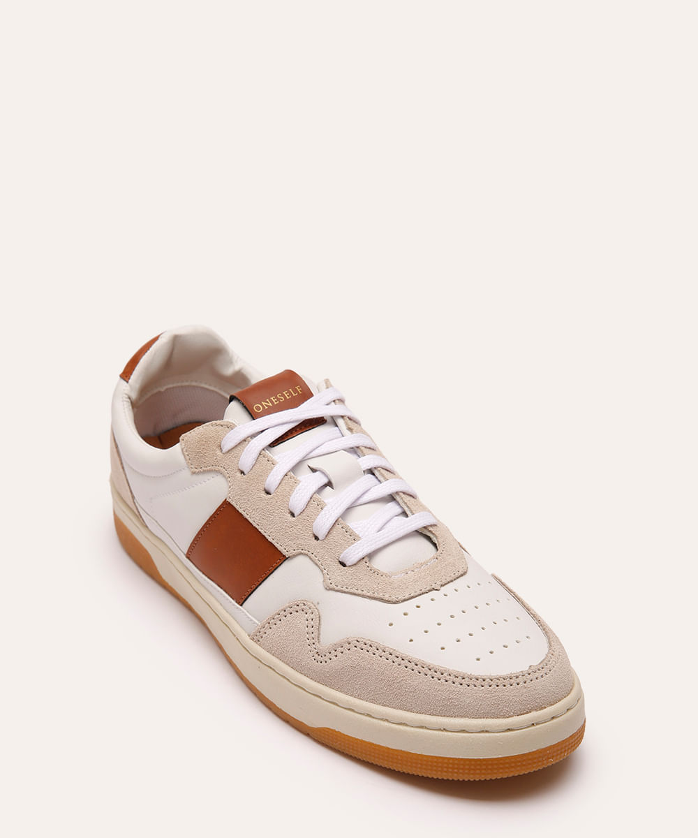 tênis casual recortes bicolor oneself branco