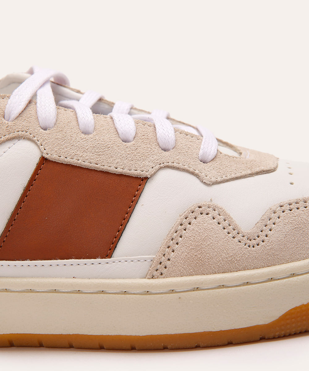 tênis casual recortes bicolor oneself branco