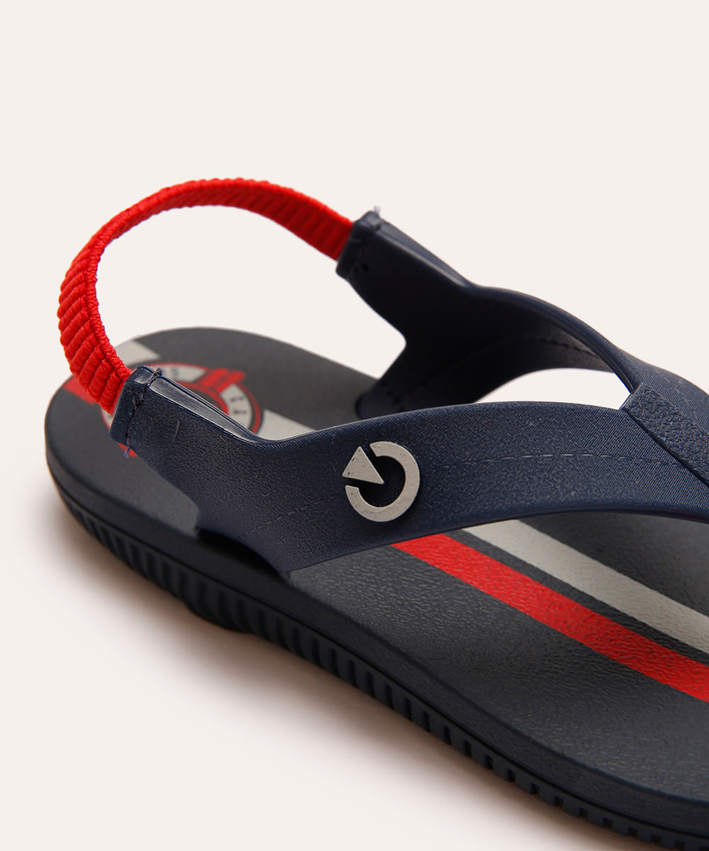 chinelo infantil atlanta cartago azul