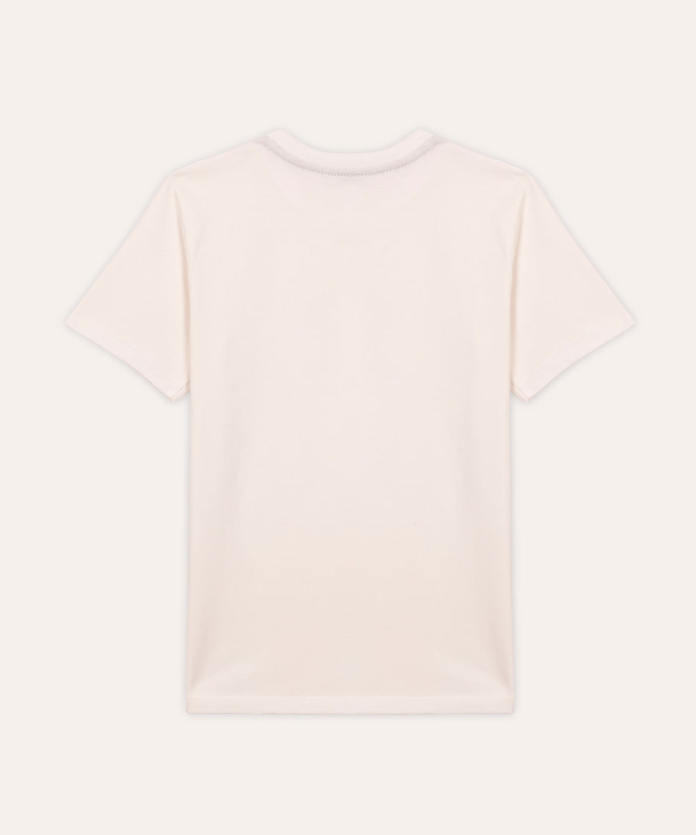 camiseta infantil de algodão sonic manga curta branca
