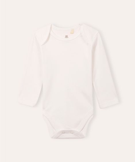 body de algodão infantil off white