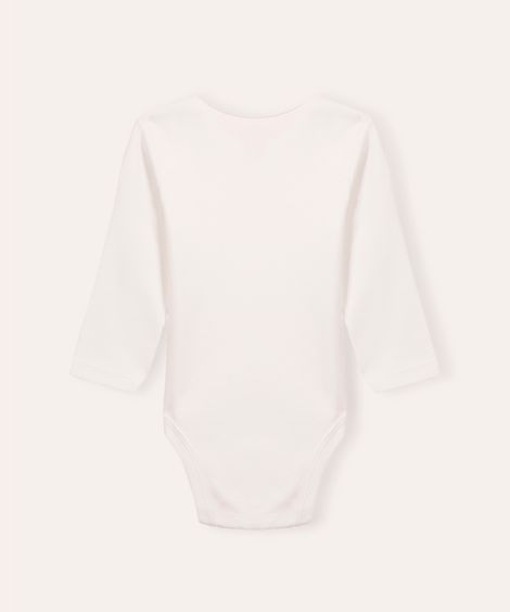 body de algodão infantil off white