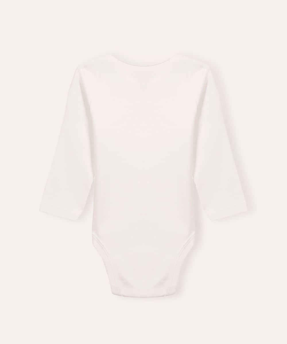 body de algodão infantil off white