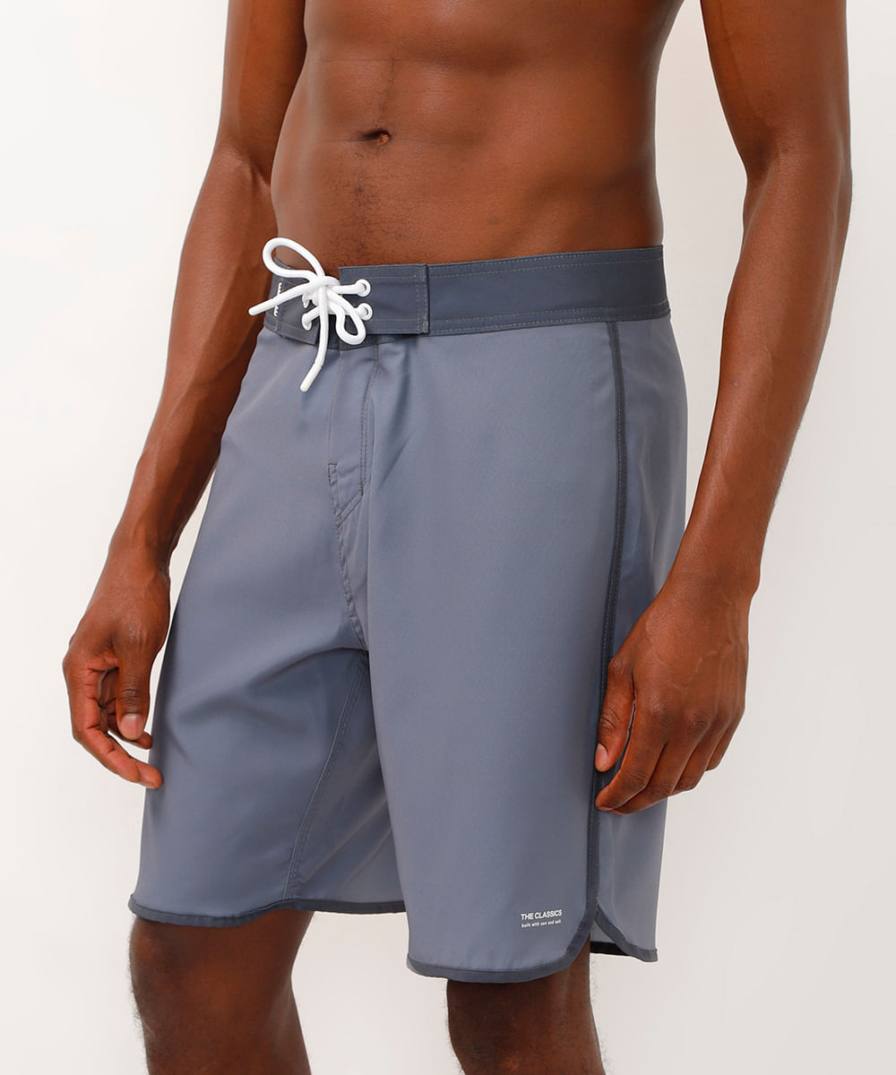 bermuda boardshort bicolor cinza