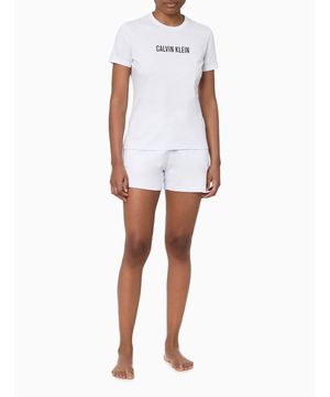 Camiseta Feminina Meia Malha Intense Power Calvin Klein Jeans - Branco
