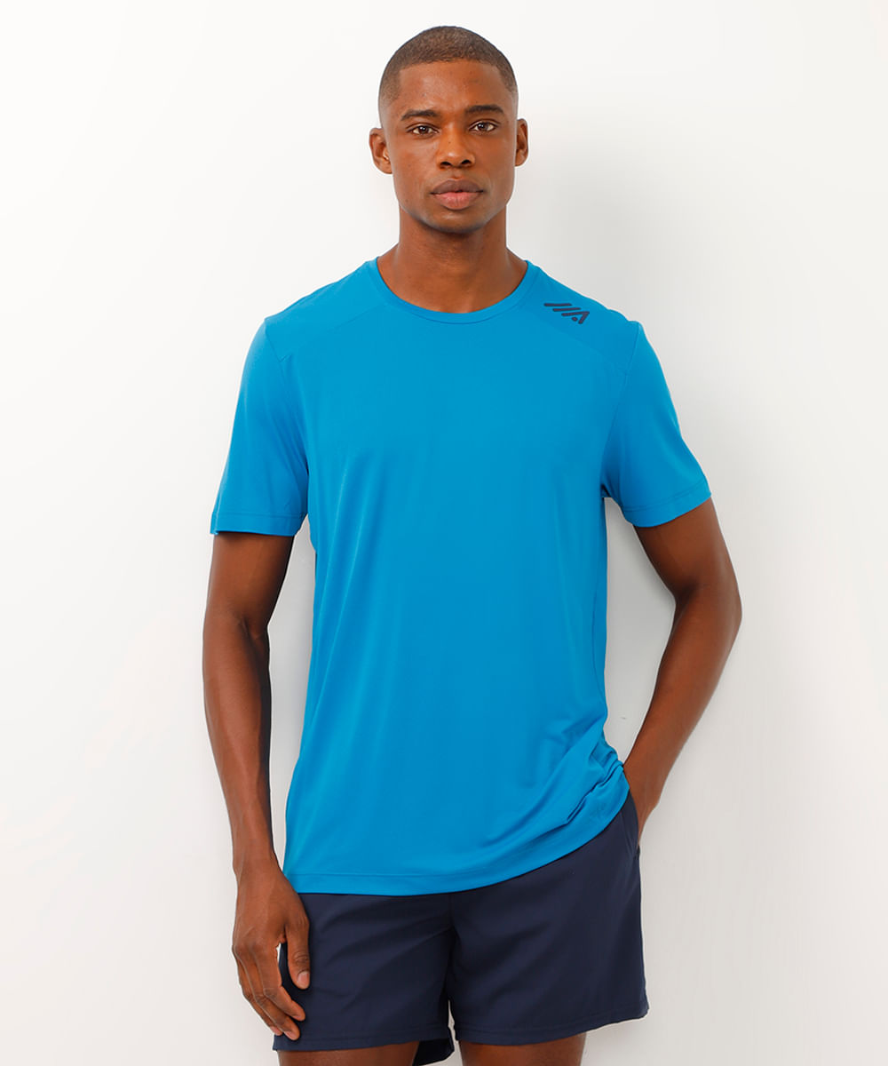 camiseta básica azul