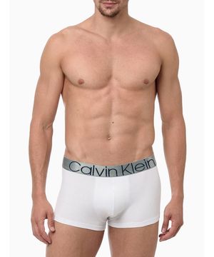 Cueca Masculina Low Rise Trunk Cotton Icon Calvin Klein Underwear - Branco