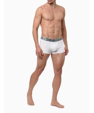 Cueca Masculina Low Rise Trunk Cotton Icon Calvin Klein Underwear - Branco