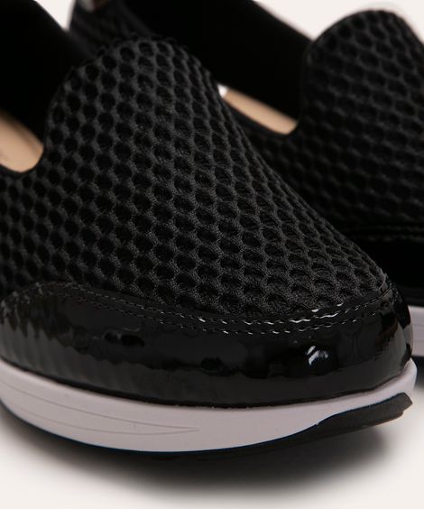 Tênis Feminino Modare Ultra Conforto com Recortes Preto