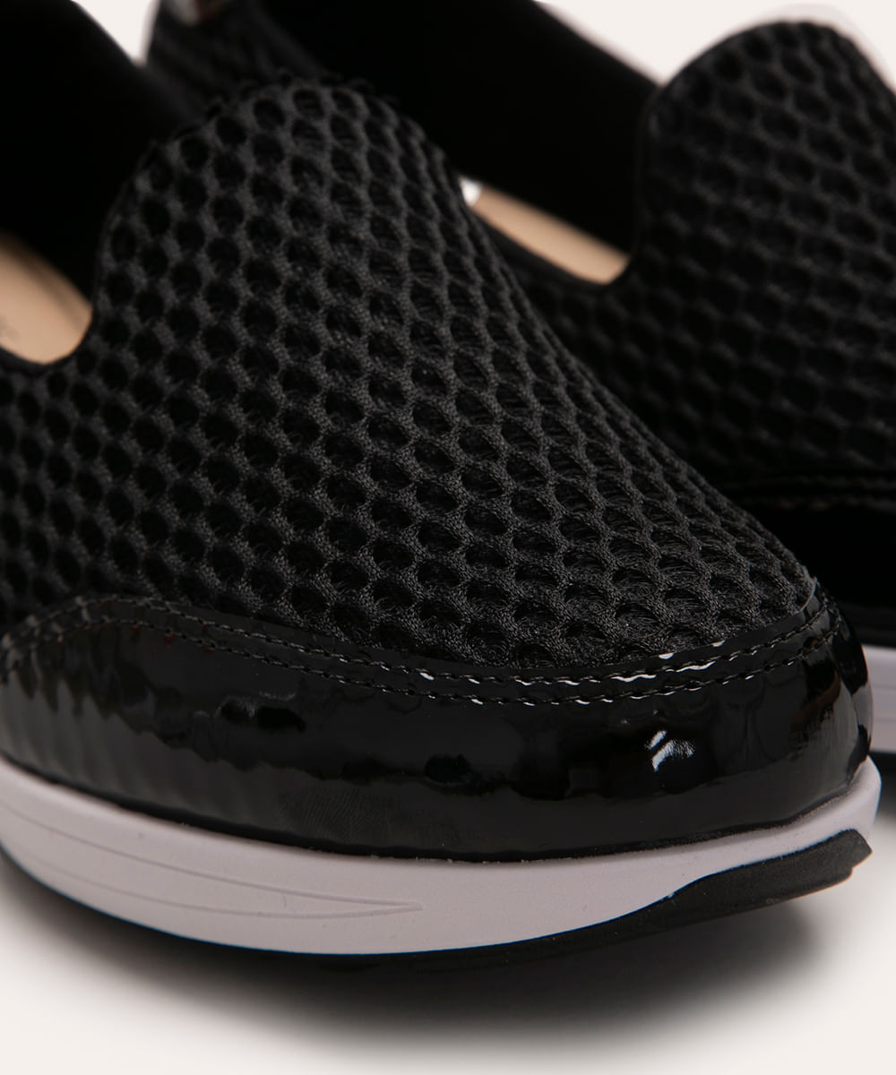 Tênis Feminino Modare Ultra Conforto com Recortes Preto