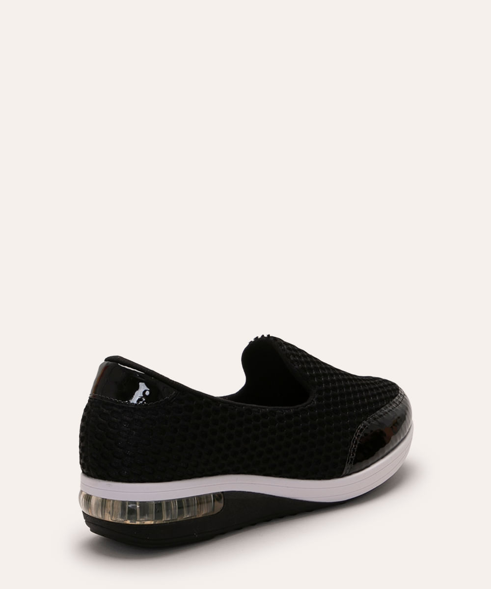 Tênis Feminino Modare Ultra Conforto com Recortes Preto