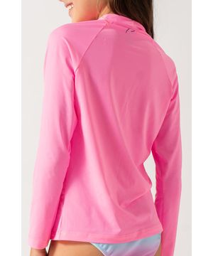 Camisa Infantil UV rosa fluor