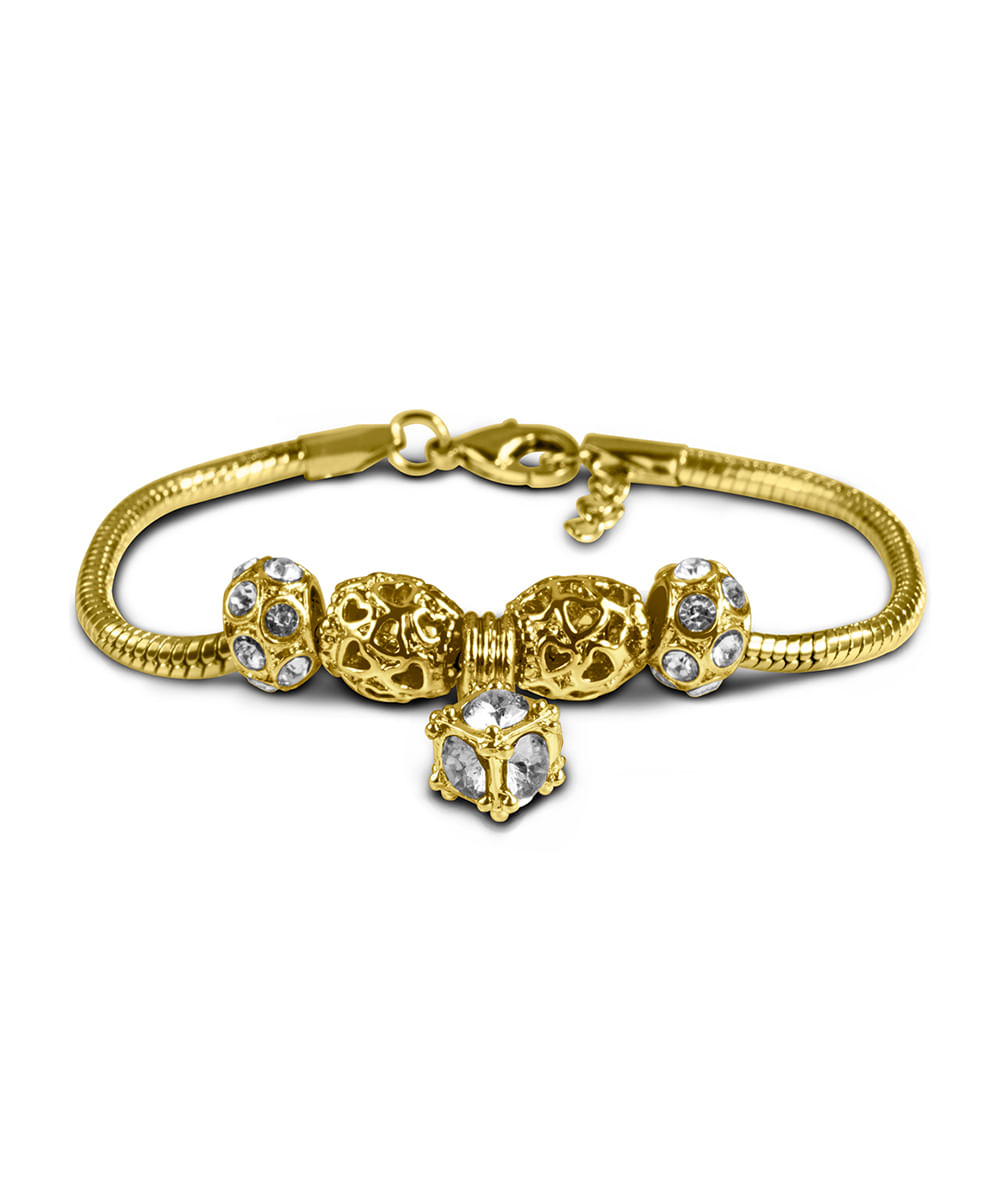 relógio lince analógico LRG4812L38 dourado