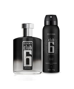 Combo Eudora Club 6 Intenso Desodorante Colônia 95ml Desodorante Antitranspirante 125ml/75g DSC