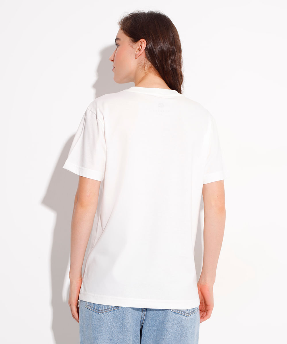 camiseta de algodão limone mindset off white