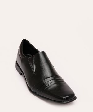 Sapato Social Masculino Oneself Bico Quadrado Preto