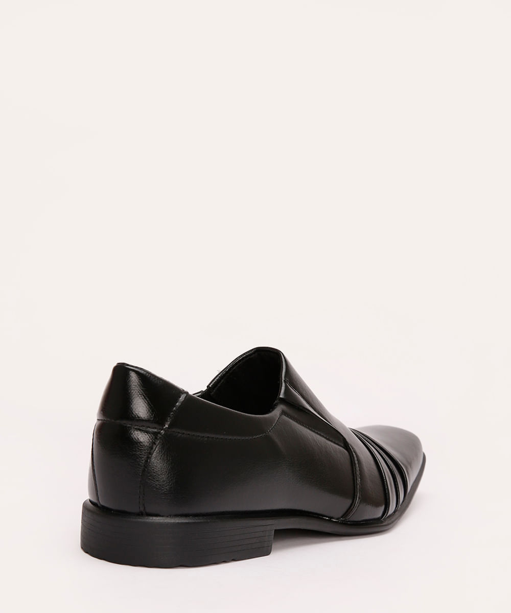 Sapato Social Masculino Oneself Bico Quadrado Preto