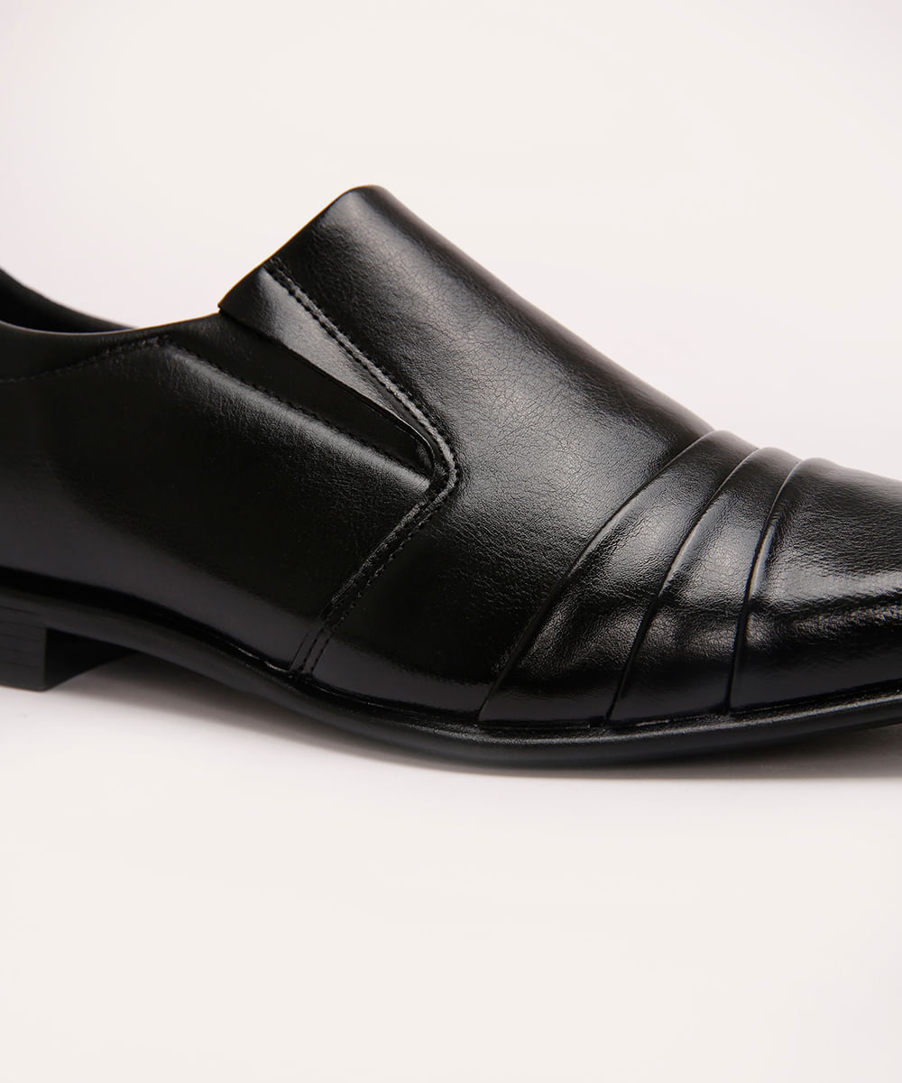 Sapato Social Masculino Oneself Bico Quadrado Preto