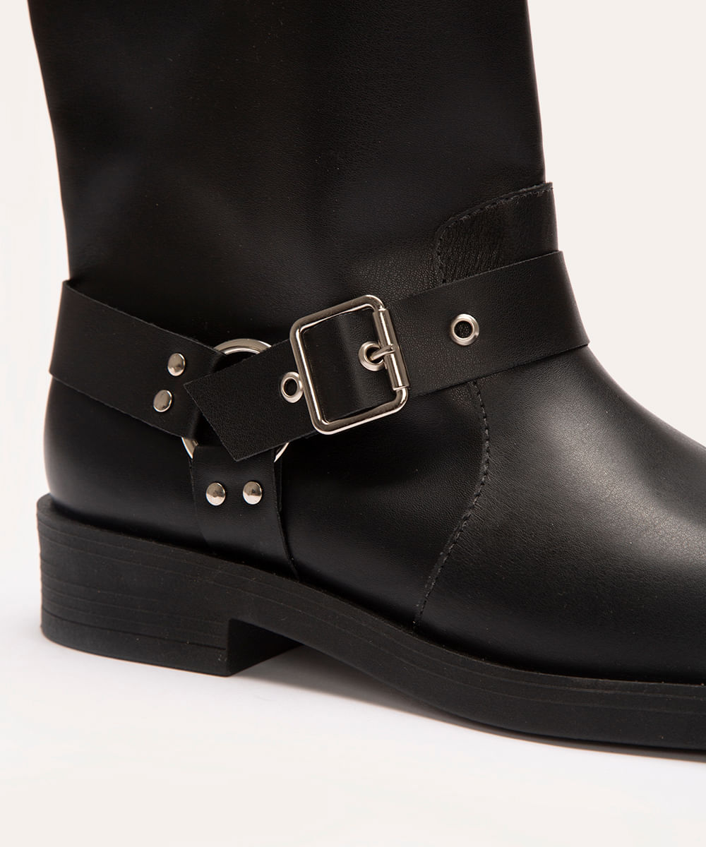 bota biker preto