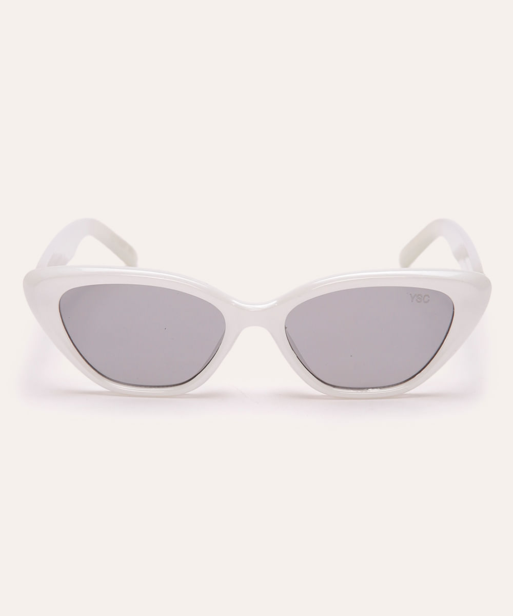 óculos de sol gatinho branco