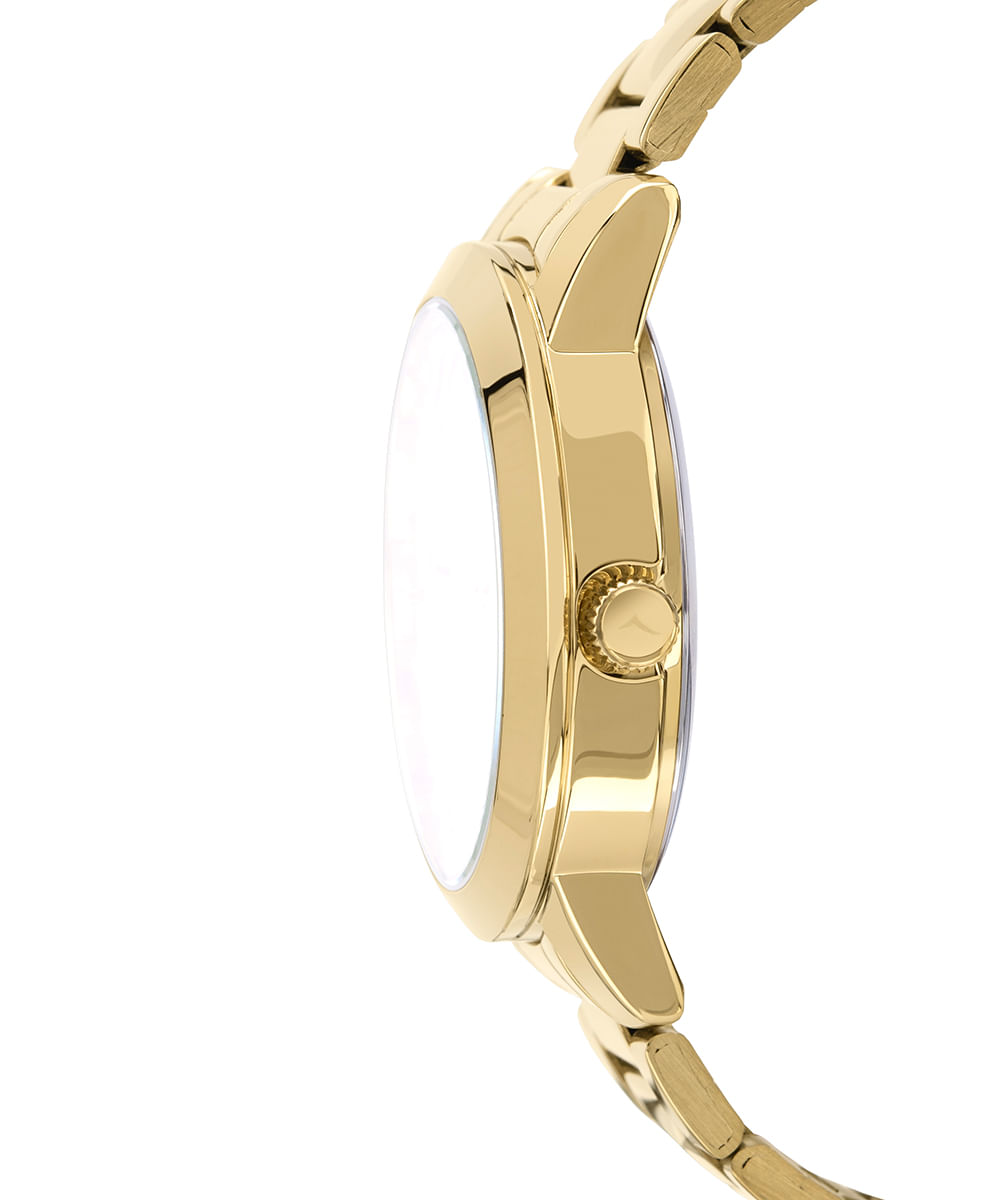 relógio analógico condor CO2117AE dourado