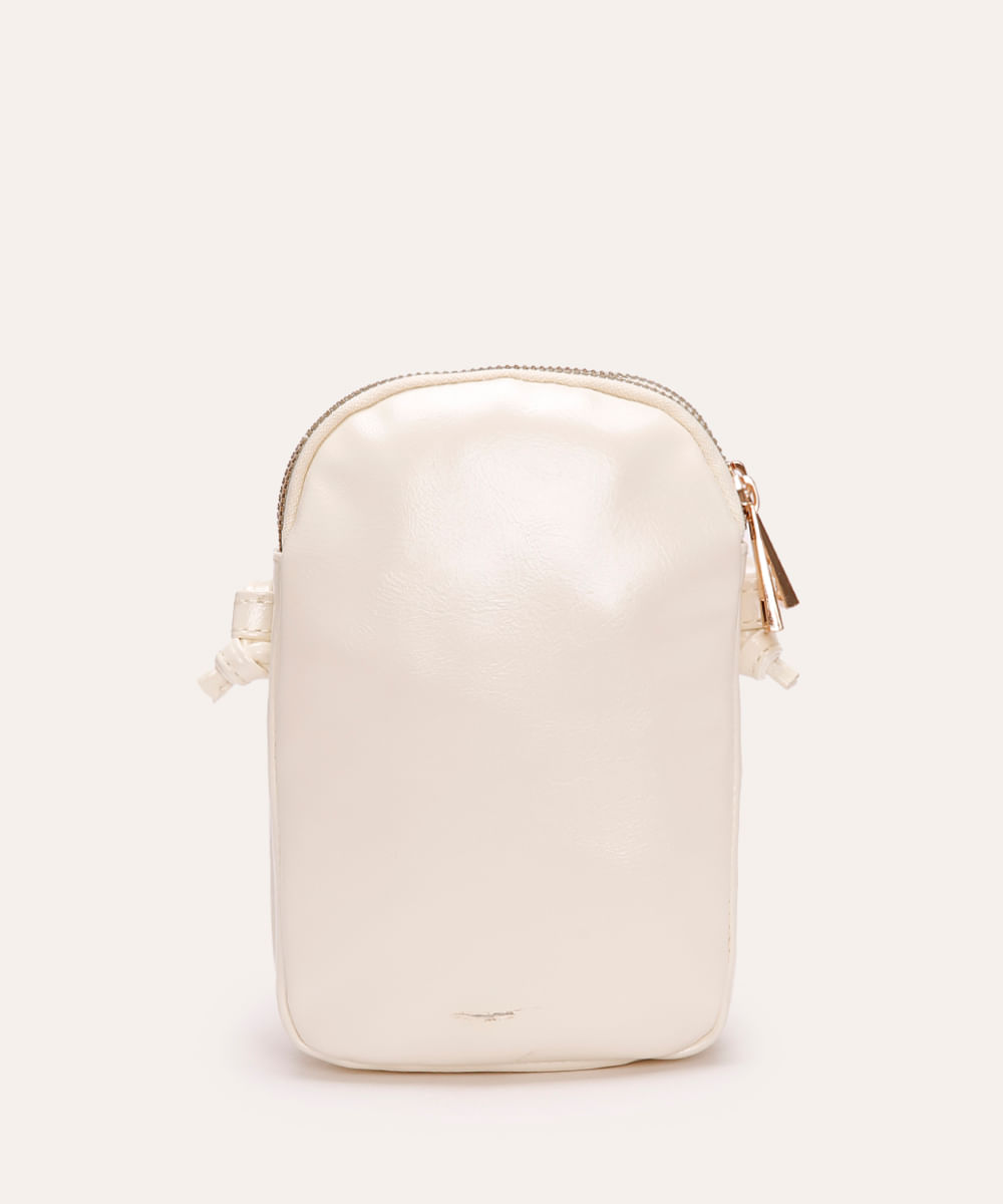 bolsa phonebag matelassê off white