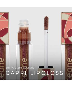 Brilho Labial Marrom - Capri Lipgloss Majestic 4g