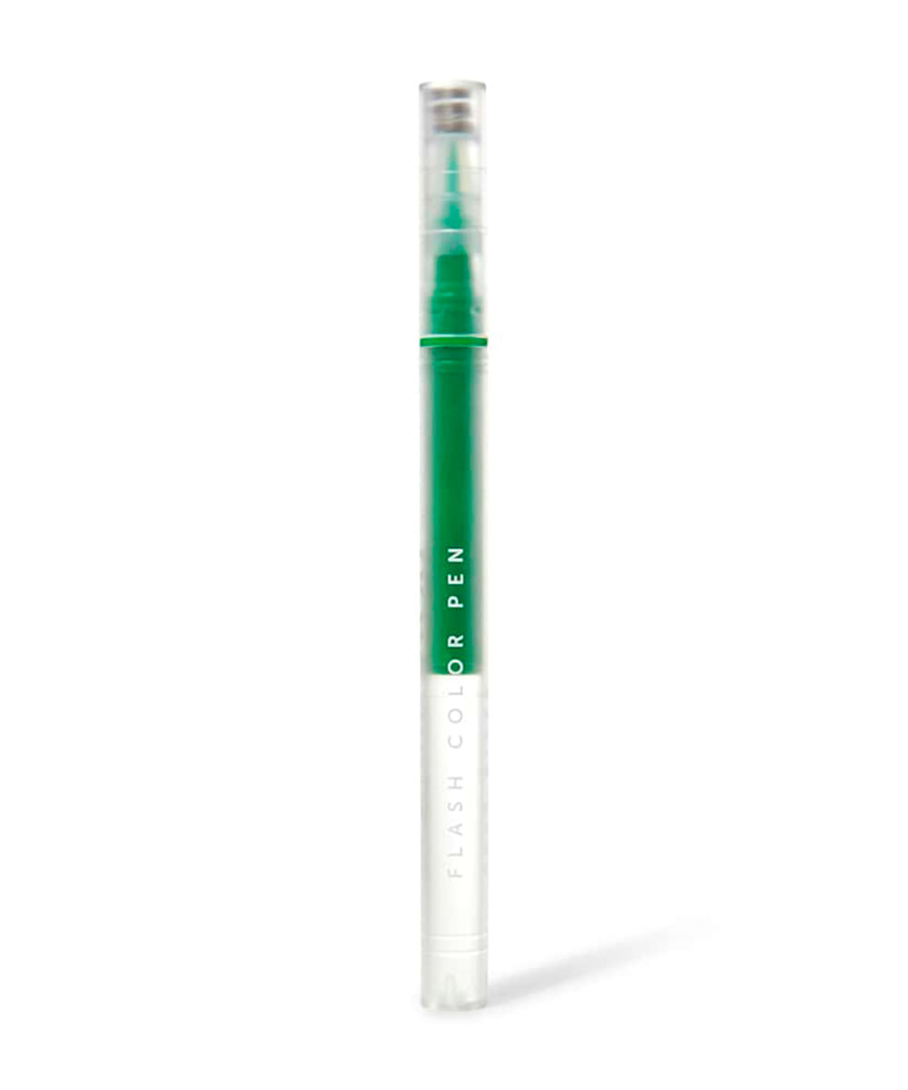 caneta delineadora flash color pen 4 you neon océane green