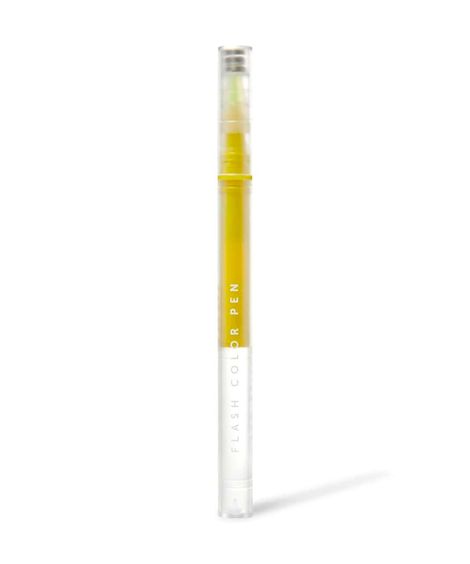 caneta delineadora flash color pen océane 4 you neon yellow