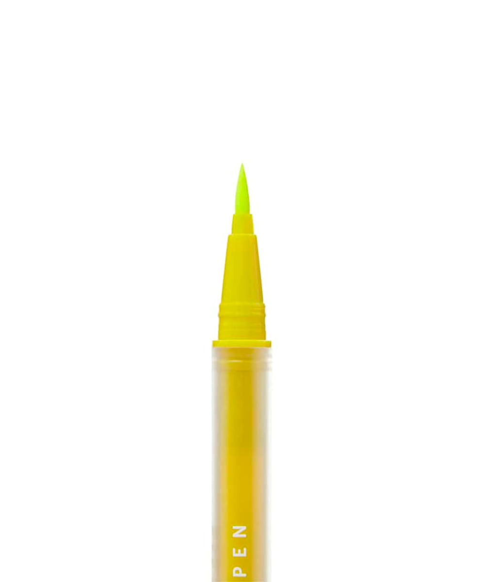 caneta delineadora flash color pen océane 4 you neon yellow