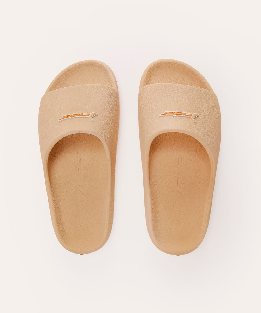 chinelo slide drip rider bege